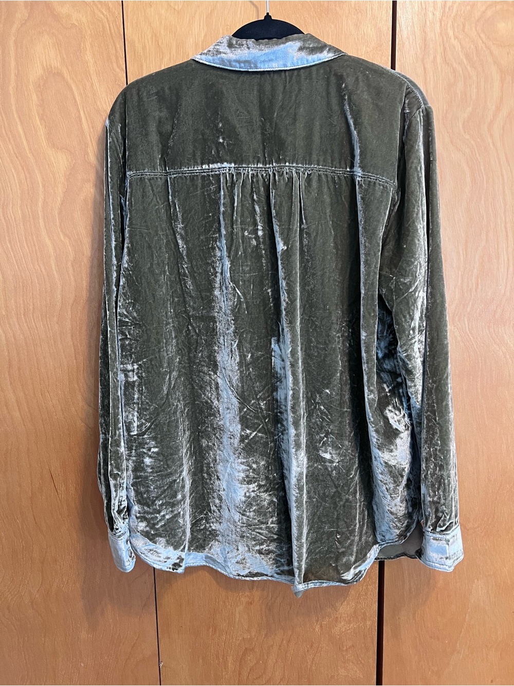 NWT Women’s Pilcro Maeve Karina Velvet Buttondown - XL - Picture 7 of 9